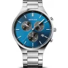 Bering Herren Chronograph Titanium Silber Blau 11743-707