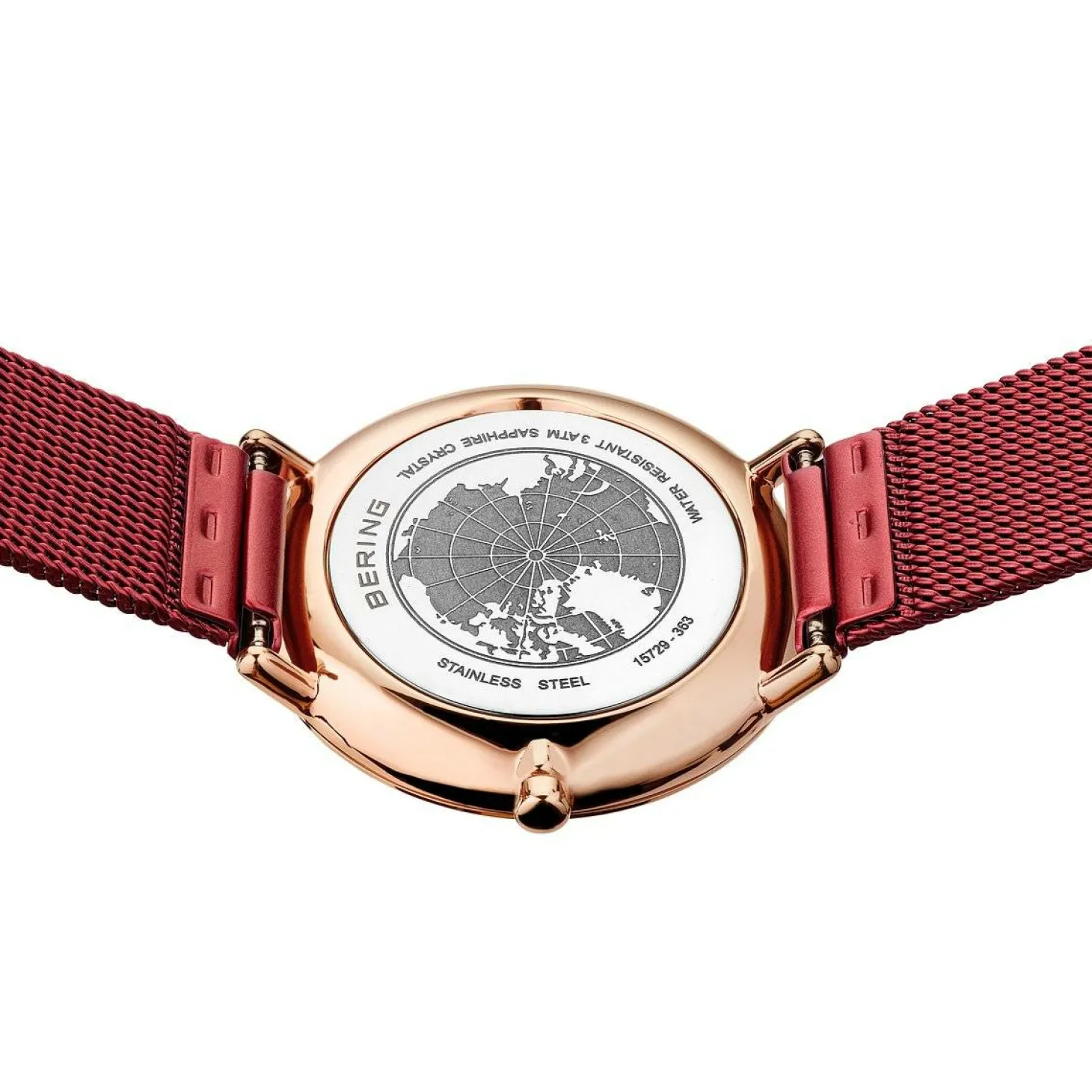 Bering Damen Armbanduhr Ultra Slim 29 mm Armband Milanaise 15729-363