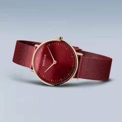 Bering Damen Armbanduhr Ultra Slim 29 mm Armband Milanaise 15729-363