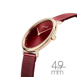 Bering Damen Armbanduhr Ultra Slim 29 mm Armband Milanaise 15729-363