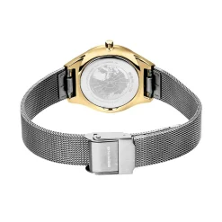 Bering Damen Armbanduhr Ultra Slim 29 mm 3 ATM Saphirglas SWAROVSKI ELEMENTS Slim Design Armband Milanaise 18729-010