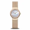 Bering Damen Armbanduhr Classic 26 mm Armband Edelstahl roségold glänzend 10126-366