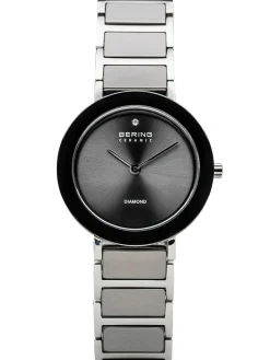 Bering Damen Armbanduhr Charity 29 mm Armband Edelstahlband mit Keramikelementen 11429-Charity2