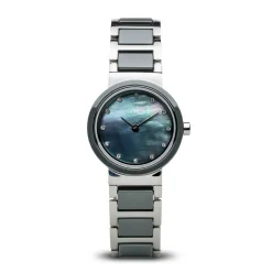 Bering Damen Armbanduhr Ceramic 26 mm Armband Edelstahl, Keramik 10725-789
