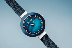 Bering Damen Armbanduhr Ceramic 29 mm Armband Milanaise 11429-387