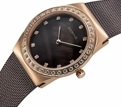 Bering Damen Armbanduhr Ceramic 35 mm Armband Edelstahl, Keramik 32435-999