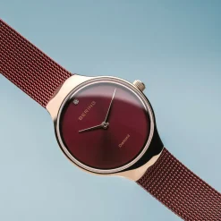 Bering Damen Armbanduhr Charity 26 mm Armband Milanaise 13326-Charity