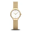 Bering Damen Armbanduhr gold, weiß Classic 13326-334