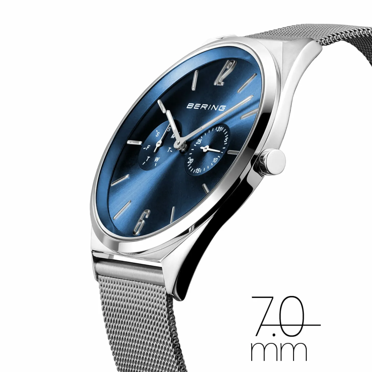 Bering unisex Armbanduhr Ultra Slim Armband Milanaise 17140-007