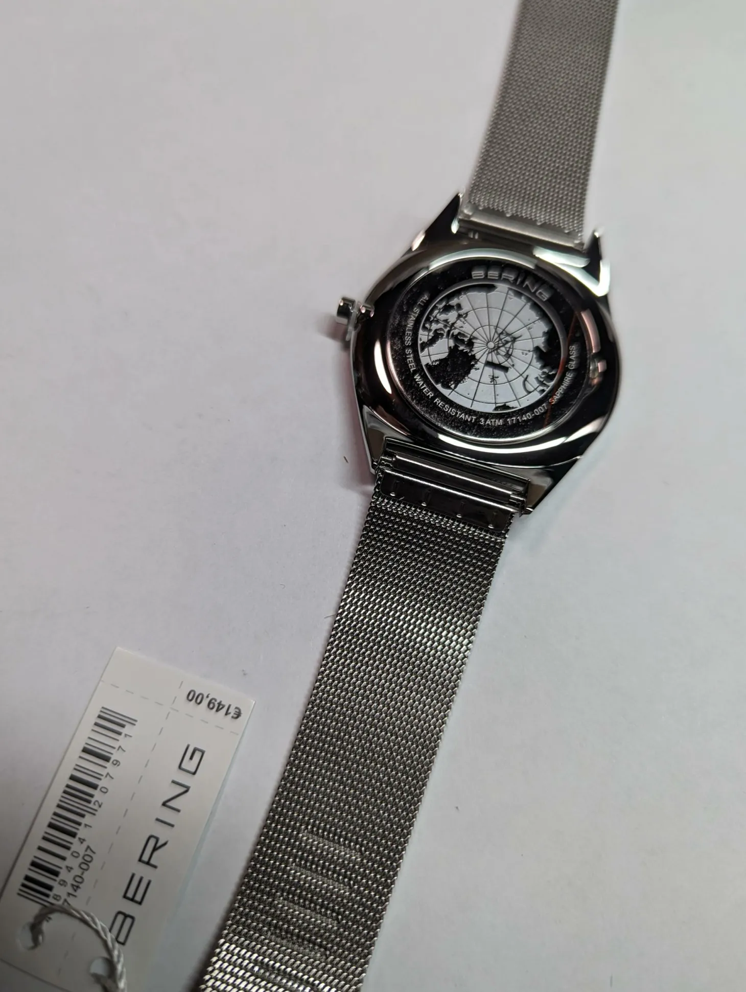 Bering unisex Armbanduhr Ultra Slim Armband Milanaise 17140-007