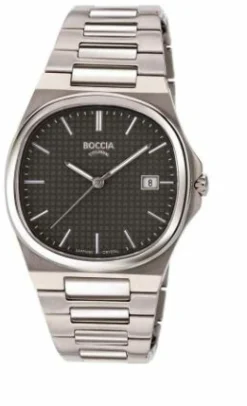 BOCCIA 3657-04 Herrenuhr Titan Anthrazit