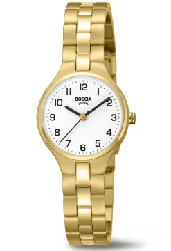 BOCCIA Damenarmbanduhr Gold 3330-03