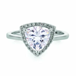 Buckley London Messing rhodiniert Kristalle Ring 41676701401182