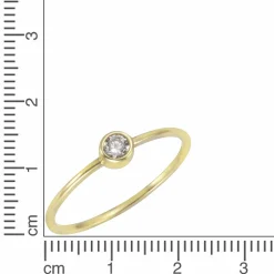 Celesta Gold Ring 375/- Gelbgold Zirkonia weiß 41675995021406