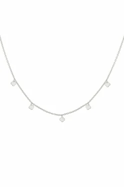 Collier 925 Silber rhodiniert Anhänger Kleeblatt 41184953729118