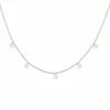 Collier 925 Silber rhodiniert Anhänger Plättchen 41184951697502