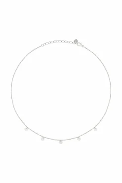 Collier 925 Silber rhodiniert Anhänger Plättchen 41184951697502