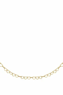 Collier 925 Silber vergoldet Herzchenkette Y-Kette 41184838287454