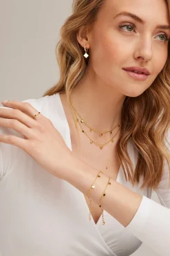 Collier 925 Silber vergoldet Anhänger Kleeblatt 41184952615006