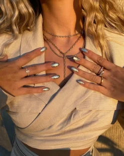 Collier 925 Silber vergoldet Königskette diamantiert 41184831897694