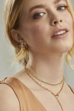 Collier 925 Silber vergoldet Choker Kaffeebohnenkette 41185026113630