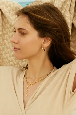 Collier 925 Silber vergoldet Panzerkette rund slim 41184835240030