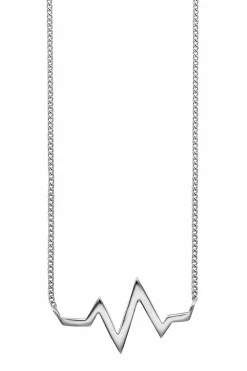 Collier 925/- Sterling Silber rhodiniert Herzschlag 41184299024478