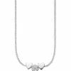 Collier 925/- Sterling Silber rhodiniert Zirkonia Herzen 41183977013342