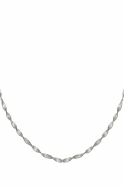 Collier 925/- Sterling Silber Flachpanzer Kette gedreht rhodiniert 41184782581854