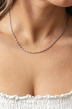 Collier 925/- Sterling Silber Flachpanzer Kette gedreht rhodiniert 41184782581854