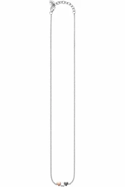 Collier 925/- Sterling Silber tricolor Herz 41183977439326