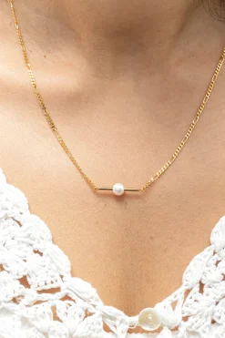 Collier 925/- Sterling Silber vergoldet Perle 41184521977950