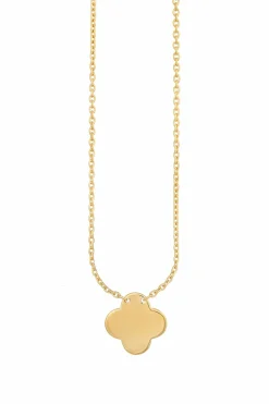 Collier 925 Sterling Silber gelb vergoldet AnhÀnger Clover Kleeblatt 41184962248798