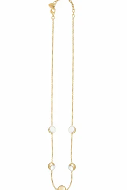 Collier 925/- Sterling Silber bicolor Mondzyklus Luna 41184532430942