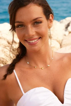 Collier 925/- Sterling Silber bicolor Mondzyklus Luna 41184532430942