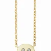 Collier 925/- Sterling Silber vergoldet Zirkonia Smile 41183973146718