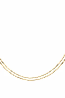 Collier Choker 925/- Sterling Silber Venezianer Kette vergoldet zweireihig 41184674840670