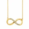 Collier 925/-Sterling Silber vergoldet Topas Infinity 41184113360990