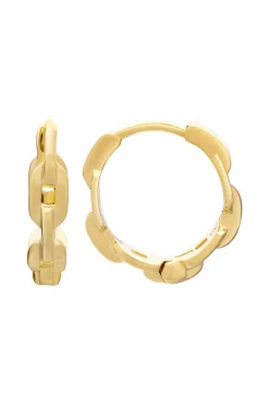 Creole 925 Sterling Silber gelb vergoldet Kettendesign 41185176256606