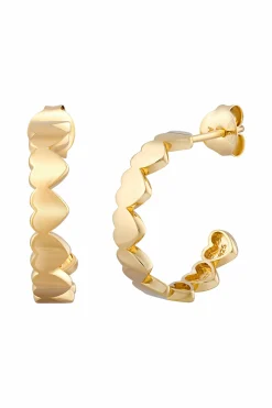 Creole 925 Sterling Silber vergoldet Herzen 41185089257566