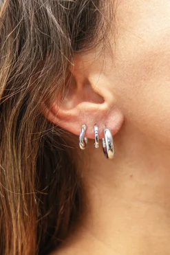 Creolen 925 Sterling Silber rhodiniert chunky 41185169178718