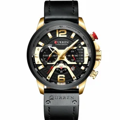 CURREN Men's Business Sport Watch 3ATM Waterproof Simple Design 8329