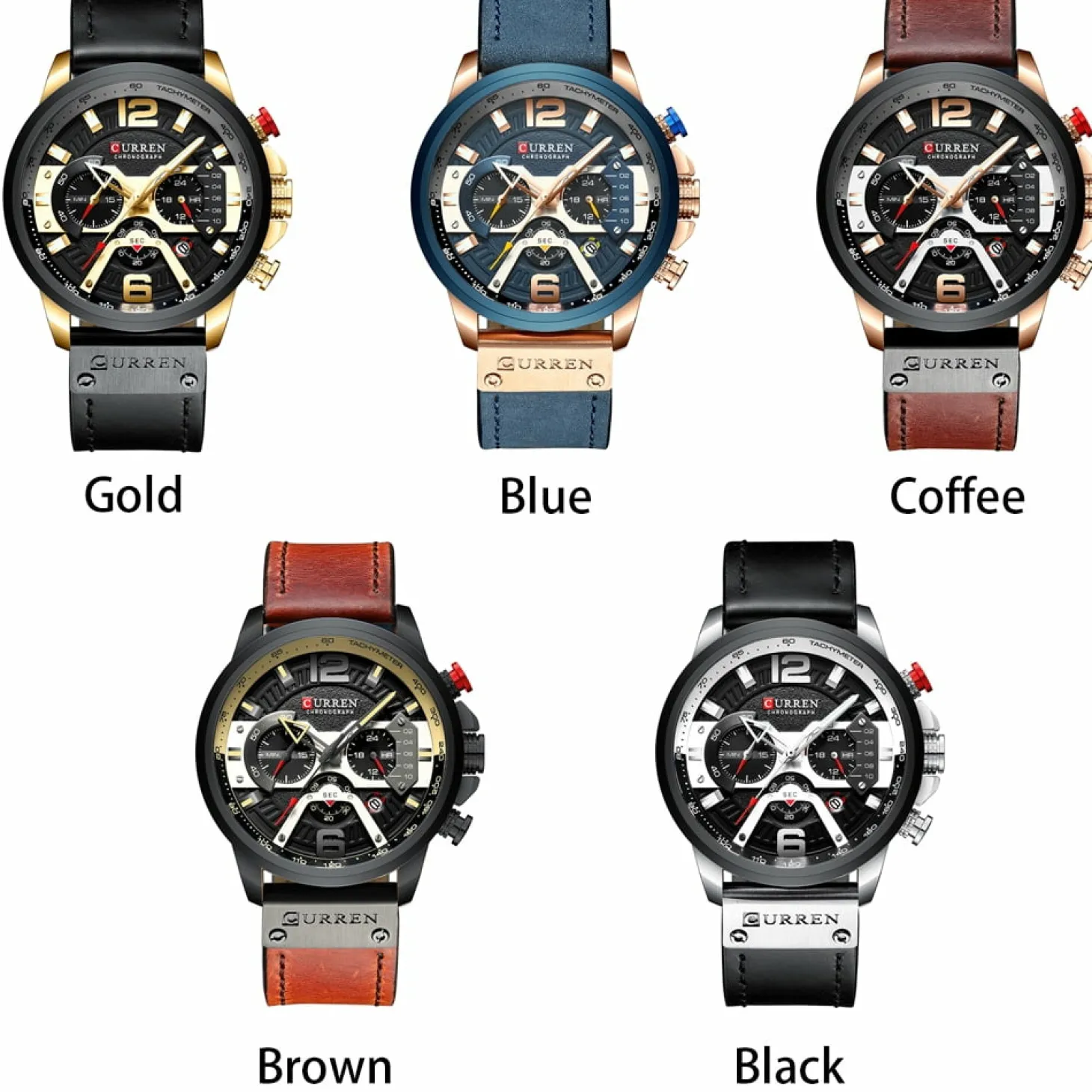 CURREN Men's Business Sport Watch 3ATM Waterproof Simple Design 8329