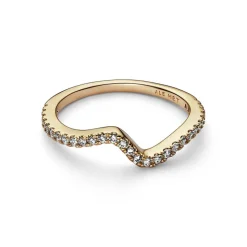 Damen Sparkling Wave Ring 162539C01-52