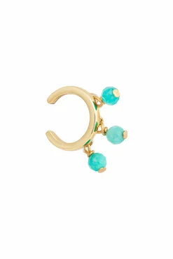 Ear Cuff 925 Silber vergoldet Amazonit 41185017069662