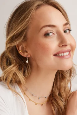 Ear Cuff 925 Sterling Silber gelb vergoldet Herzen 41185106198622