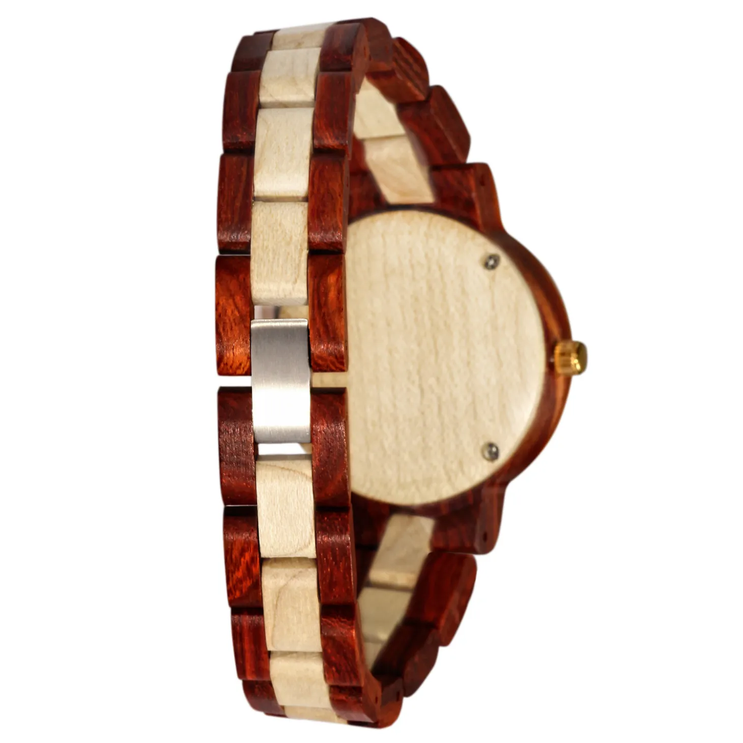 Edenhölzer Damen Armbanduhr Hardlex Marie Galante Datumsanzeige