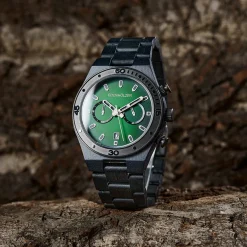 Edenhölzer Herren Armbanduhr Chronograph Hardlex Pico Datumsanzeige ED023-001