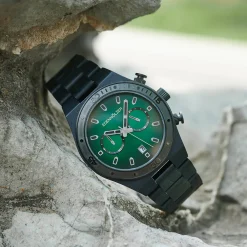 Edenhölzer Herren Armbanduhr Chronograph Hardlex Pico Datumsanzeige ED023-001