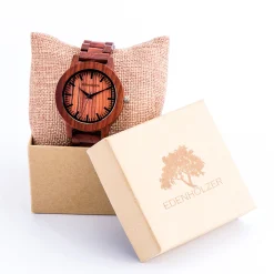 Edenhölzer Herren Armbanduhr Holzarmbanduhr Hardlex Canouan ED046-001